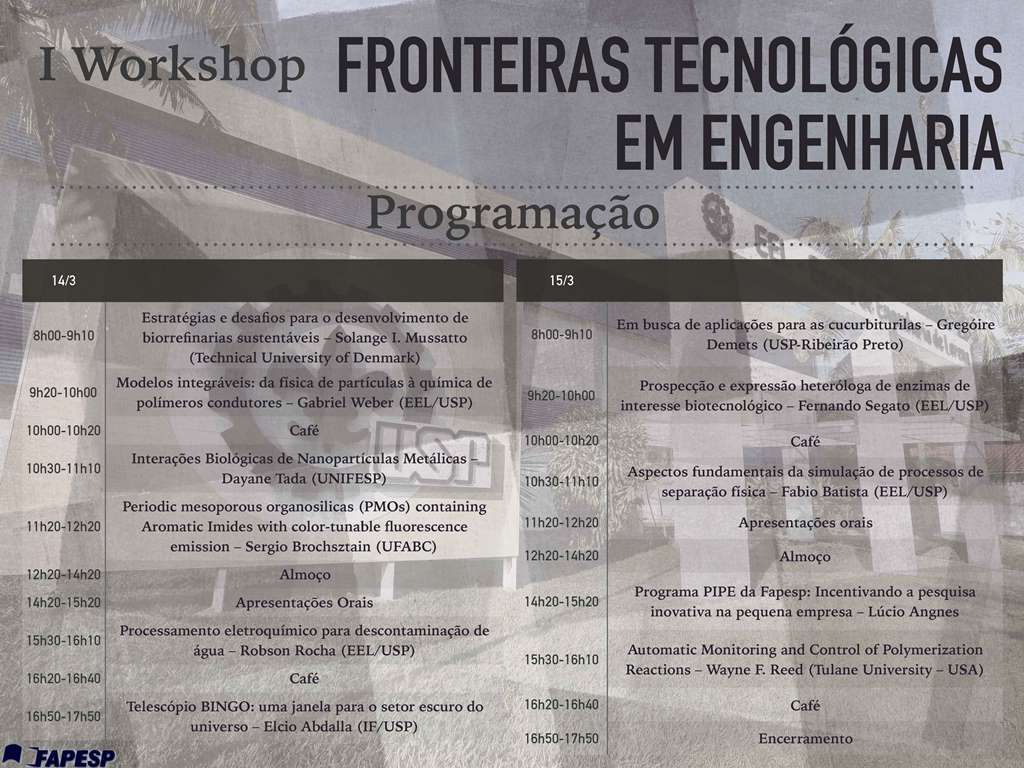 WorkShop; Fronteiras Tecnológicas em Engenharias