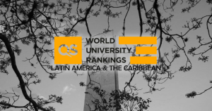Fotomontagem de Jornal da USP com imagens de Reprodução/QS Latin America & The Caribbean Ranking e Cecília Bastos/USP Imagens