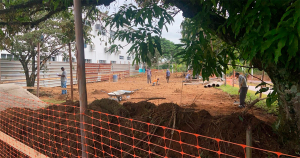 Obra da Praça Pertencer. Foto: Leandro Bettoni PUSP-L