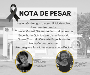 Nota de Pesar - Manoel e Fernanda.