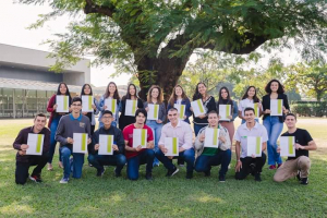 Alunos da EEL contemplados pelo programa Roberto Rocca. Foto: Comunidade Tenaris