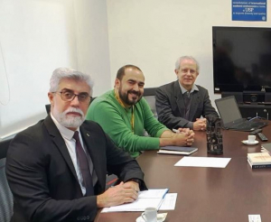 Prof. Silvio Silverio da Silva, Diretor da EEL;  Prof. Paulo Henrique Braz da Silva, Diretor Adjunto da AMA e o Prof. Sergio Persival Baroncini Proença, Presidente da AUCANI.