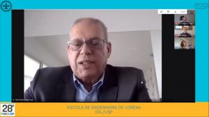 Na abertura, Pro Reitor de Pesquisa, Prof. Sylvio Canuto fala aos participantes. Foto: Reprodução do YouTube