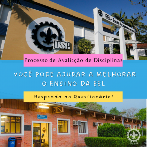 EEL/CAD. Processo de Avaliação de Disciplinas. Arte: Simone Colombo