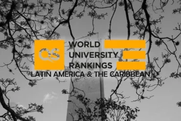 Fotomontagem de Jornal da USP com imagens de Reprodução/QS Latin America & The Caribbean Ranking e Cecília Bastos/USP Imagens