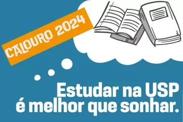 Campanha Recepção Calouros USP 2024. Arte: Simone Colombo