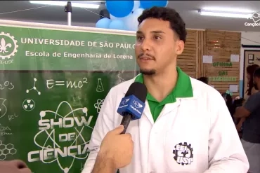 Aluno Gabriel Silva em entrevista a TV Cancão Nova.