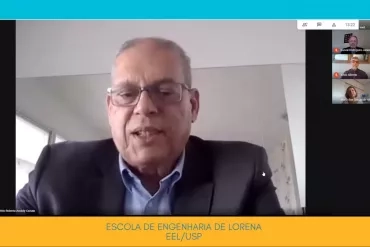 Na abertura, Pro Reitor de Pesquisa, Prof. Sylvio Canuto fala aos participantes. Foto: Reprodução do YouTube